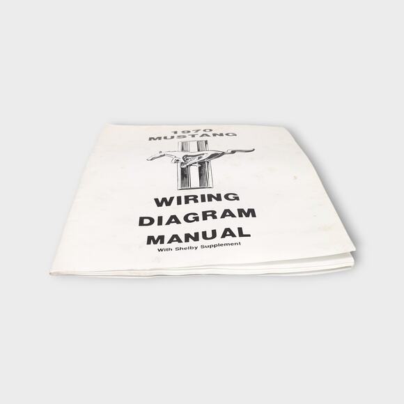 1970 MUSTANG Wiring Diagram Manual With Shelby Supplement - Picture 6 of 6